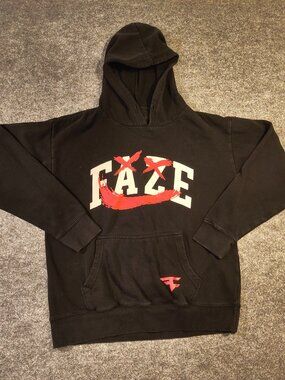 FaZe Clan x Crimson Black Graphic Hoodie – Size M